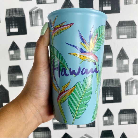 Starbucks | NWT Hawaii Palm Leaf Ceramic Tumbler